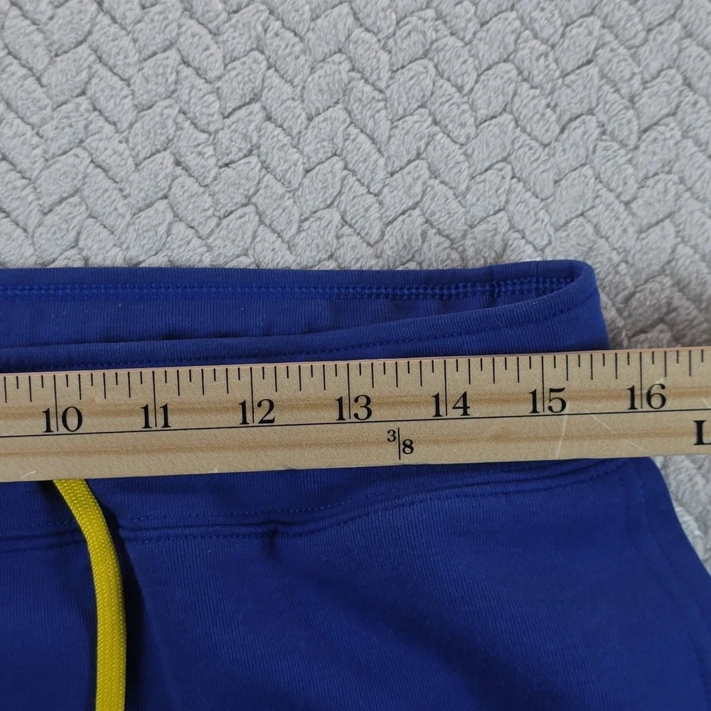 Polo Ralph Lauren Performance Mens Joggers Blue Yellow Drawstring Pony Logo M